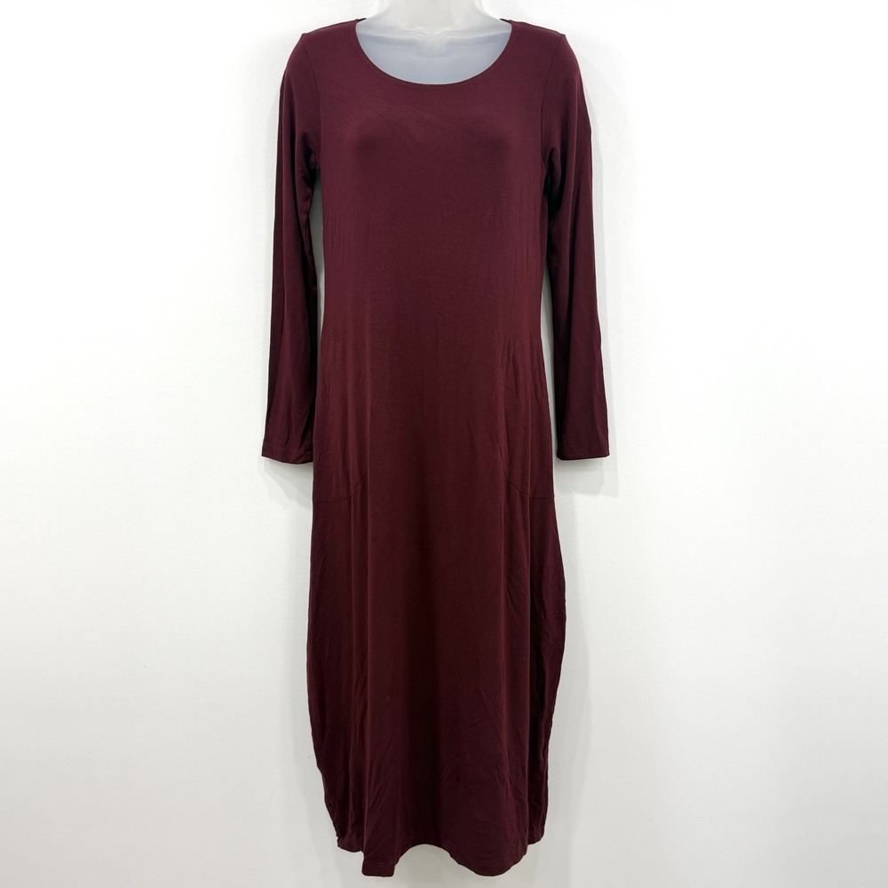 Bryn Walker Dress XXS NWT Burgundy Lagenlook Lagom Stretch Philippa Maxi Rayon